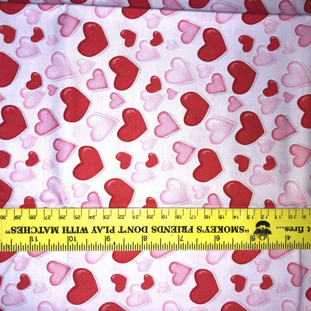 USAコットン】HEART/Pink ハート柄 ピンク(UOTS-012)