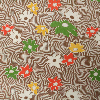 USA輸入生地【サーティーズ  1930年代の復刻版生地】 レトロ花柄  (UTH-118)
