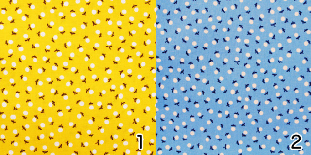 USAコットン【サーティーズ】ドット柄　花柄 (UTH-130)