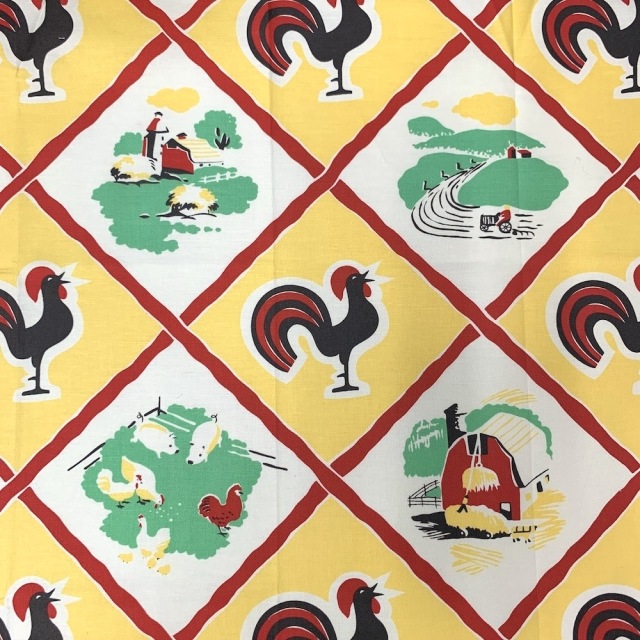 【サーティーズ】UTH-203 　　イエロー系　　ニワトリ柄