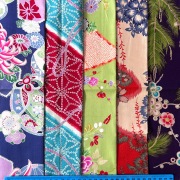 《数量限定》【国産  和柄コットン生地】５枚アソートセット  50×55cm5柄5枚セット (COS-048）