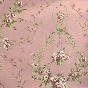 【こうの早苗先生デザインプリント】(JKNS-096)　ピンク系　 花・リボン柄
