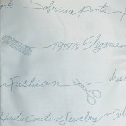 【小関鈴子デザイン】Thread letter   ペールブルー　英字 (JKS-406)