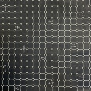 【小関鈴子デザイン】黒系　英字  チェック柄  (JKS-411)