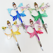 エンジェルフェアリー 手芸用ハサミ  小型はさみ 4インチ/100mm  キルトや刺繍、クラフト用に   Embroidery Angels  Craft  Scissors  輸入品 NOT-238  4色展開　