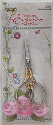 Heirloom Embroidery Scissors(糸切りはさみ)  クラフト小型ハサミ  4インチ　（NOT-195）