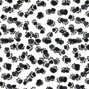 【動物プリント】パンダの足跡柄 50x55cm (UAN-039)
