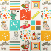 【動物プリント】- BABAR - 50x110cm (UAN-048H)