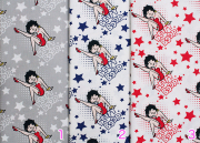 【Betty Boop】ベティ・ブープ (UBE-022)-カラーバリエーション-グレー,ブルー,レッド
