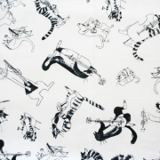 【猫柄プリント】50x110cm (UCT-064H)