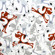 【犬柄プリント】50x55cm (UDG-087)