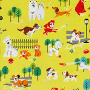 【犬柄プリント】50x110cm (UDG-101H) カラーバリエーション