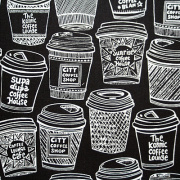 【Foods&Kitchen柄】50×55cm (UFK-096) カラーバリエーション