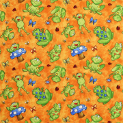 【カエル柄プリント】50x55cm (UFRG-030) カラーバリエーション