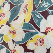 海外で人気の【フィードサック】  1930年代アメリカ製  穀物袋の布地  ヴィンテージ布   花柄　UFS-188