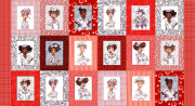 USAインポートファブリック【 Loralie Designs 】ロラライハリス  ニフティナース  ナース柄生地  パネル 看護師デザイン- Nifty Nurses Panel - 60x110cm (ULH-005)
