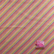 【Loralie Designs】-Calico Stripe  (ULH-122)  オレンジ系　カラフルなストライプ柄