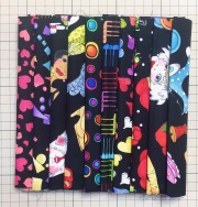 USAインポートファブリック【 Loralie Designs 】ロラライハリス生地  通常から1,100円もお得な10枚セット(ULH-376) ブラック系