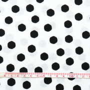 USAファブリック【Loralie Designs】ロラリーデザインズ  - Jumbo Dots Black - ジャンボドット  ブラック(ULH-426)