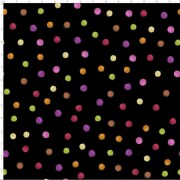 USAファブリック【Loralie Designs】Tea Dot Black Fabric  ロラライハリス  ドット柄生地  ブラック系(ULH-444)