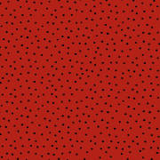 【Loralie Designs】- Dinky Dots Red / Black Fabric -ドット柄(ULH-188)レッド系