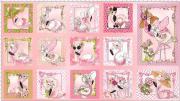 《 40％オフ 》USAファブリック【Loralie Designs】ロラライハリス  フラミンゴ柄  動物柄 パネル生地- Flams Panel Pink Fabric Panel -(ULH-192)