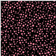【Loralie Designs】-Balloon Dots Black / Pink Fabric-ドット柄(ULH-201)ブラック系