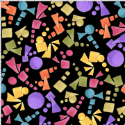 USAファブリック【Loralie Designs】ロラライハリス -Cosmic Candy Black コズミックキャンディーブラック - (ULH-227)