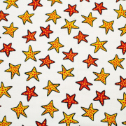 【Maisy】メイシー 50x55cm (UMAI-004) ホワイト系　星柄