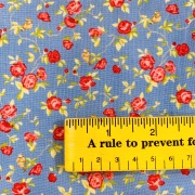 【Windermere シリーズ】USAコットン　ブルー系小花柄 (UOTS-495)