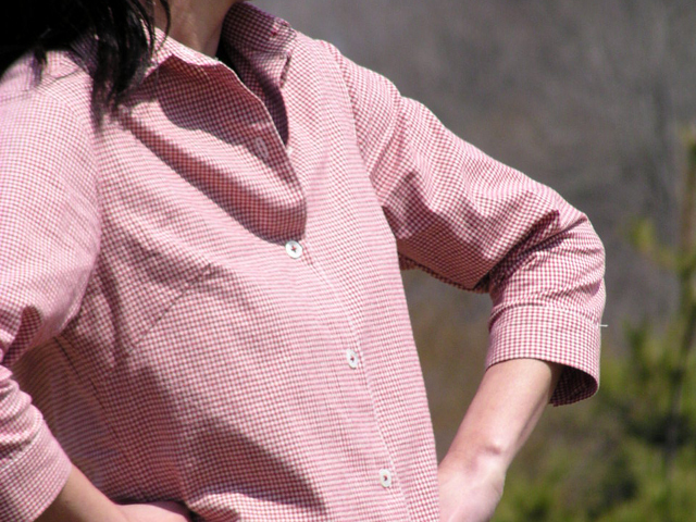 大人七分袖シャツ