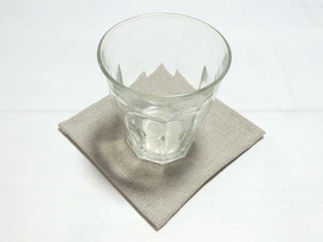 綿麻リバーシブルコースター