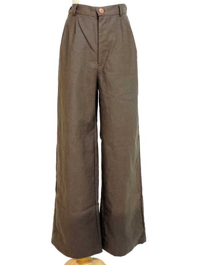 Fil de Nature 綿麻ワイドパンツ