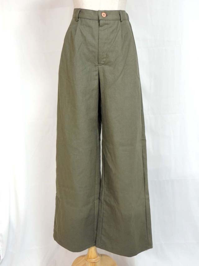 Fil de Nature 綿麻ワイドパンツ