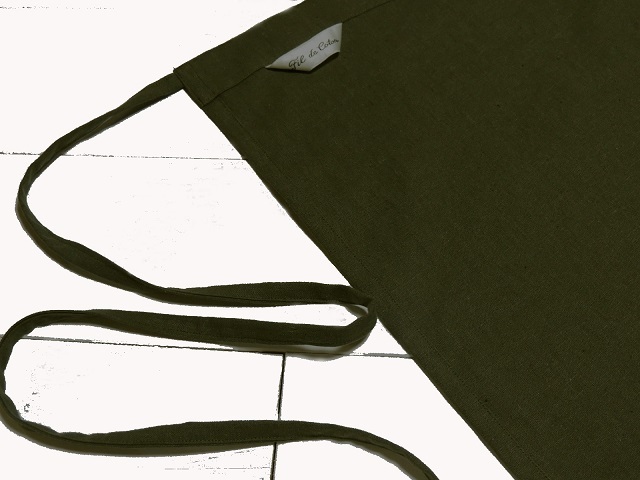 綿麻カフェエプロン