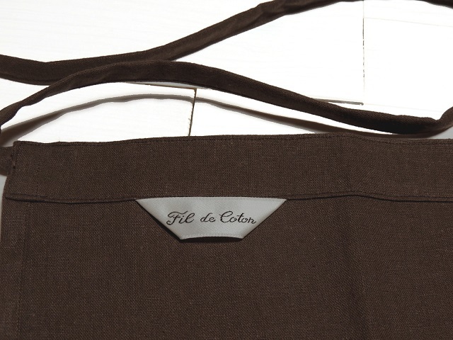 綿麻カフェエプロン