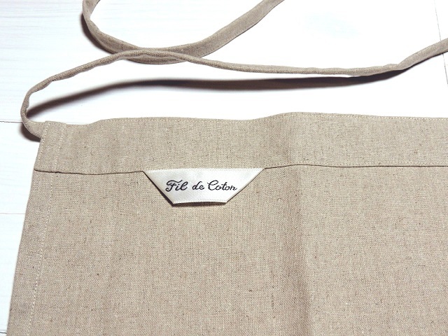 綿麻カフェエプロン