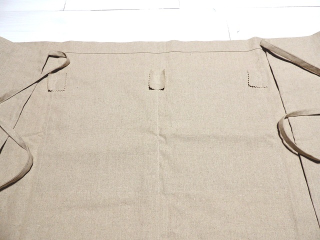 綿麻カフェエプロン