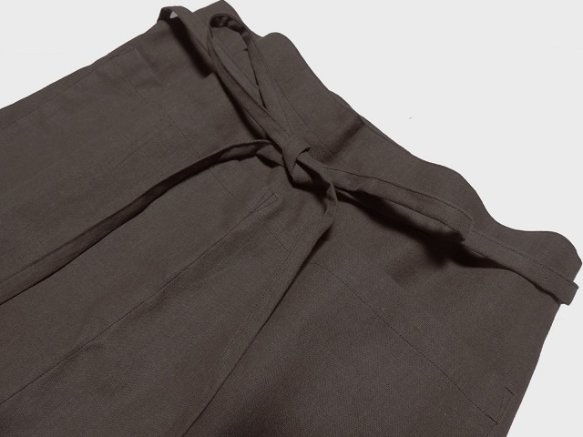 綿麻カフェエプロン・ロングタイプ