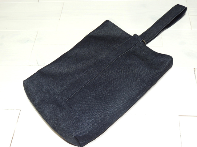 デニムタータンシューズ入れ