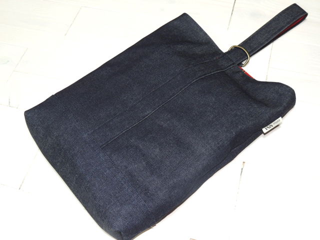 デニムタータンシューズ入れ