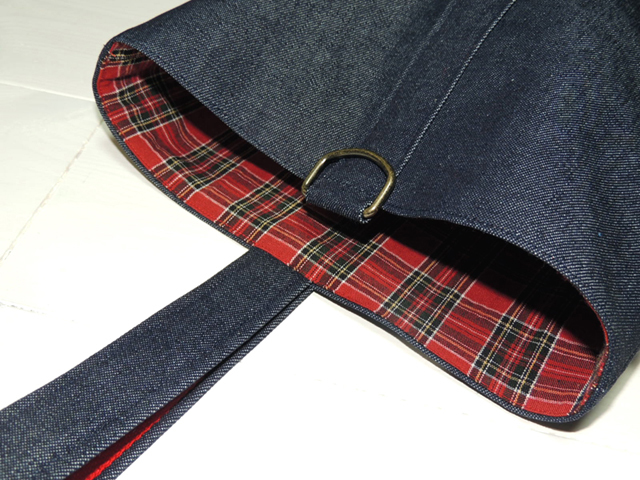 デニムタータンシューズ入れ