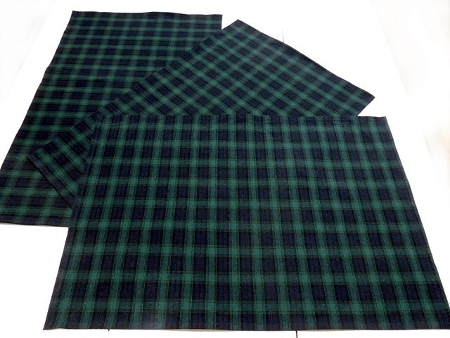 ランチョンマットxlサイズタータンチェック 40 60cm 3枚セット