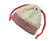 ツートン両絞り巾着袋