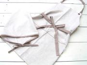 綿麻ショートエプロン＆バブーシュカセット・大人用