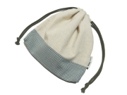 ツートン両絞り巾着袋