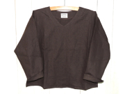 VえりTブラウスショート丈長袖