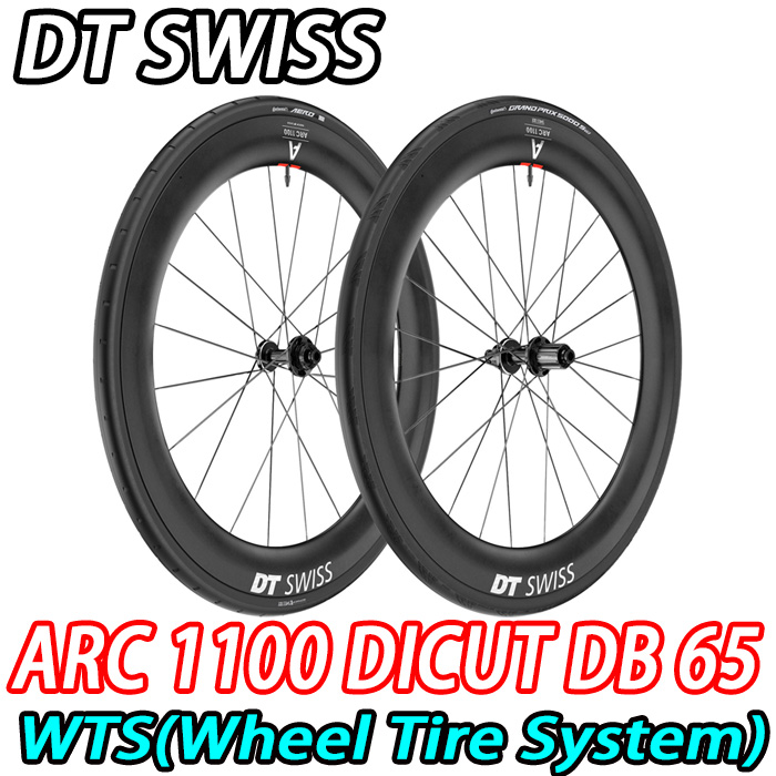 DT SWISS dtswiss ARC 1100 arc1100 DICUT DB 65mm WTS WHEEL Continental AERO111 ディーティースイス エーアールシー ホイール 2