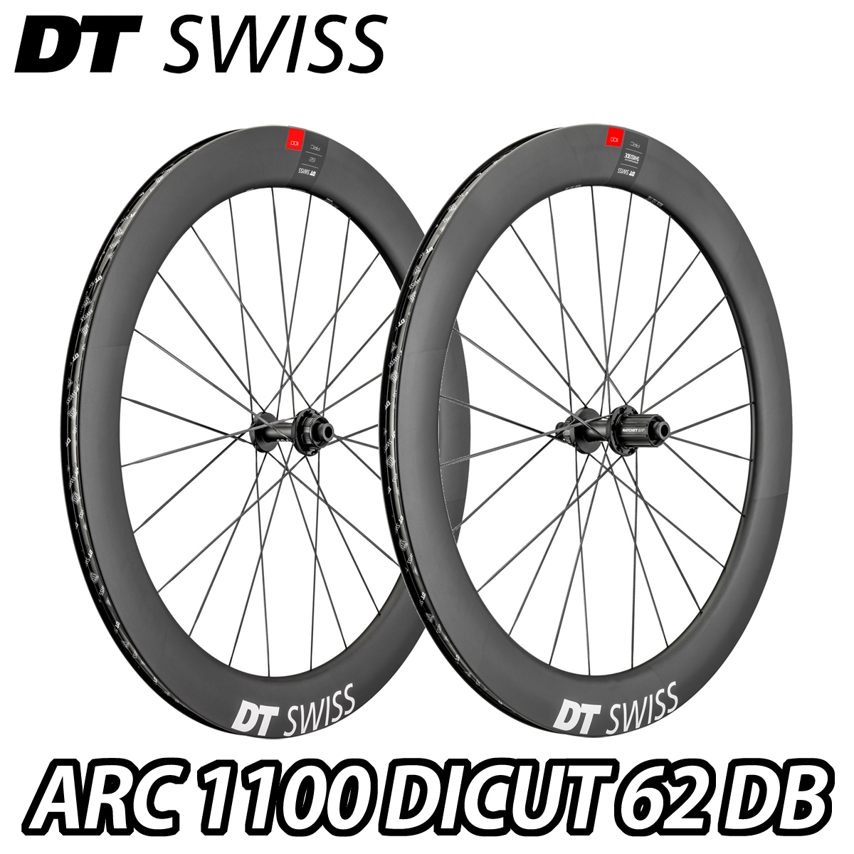 DT SWISS ARC 1100 DICUT 62 DB F/R Wheels Set