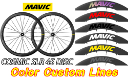 MAVIC COSMIC SLR 45 SL45 DISC WHEEL COLOR DECAL LOGO マビック コスミック エスエルアール 45mm ディスク カラー デカール ロゴ